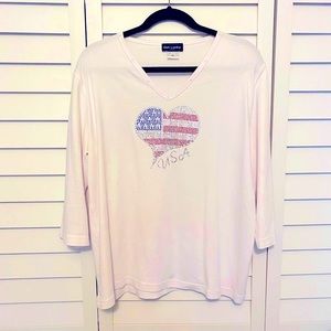 Flag heart Tee
